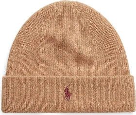 Ralph Lauren Washable Cashmere Beanie brown sugar melange