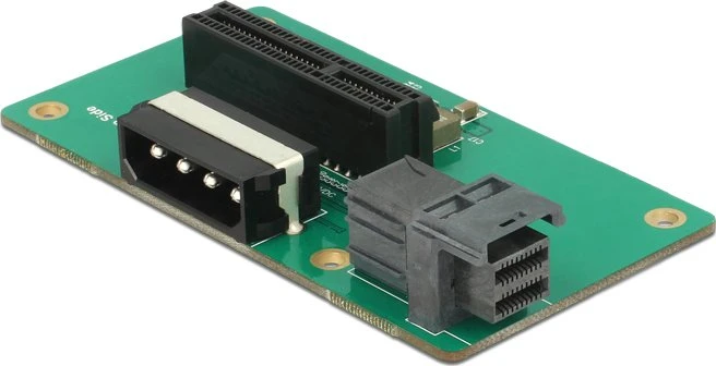 DeLOCK Mini SAS HD SFF-8643 auf NVMe Adapter mit Befestigungsplatte