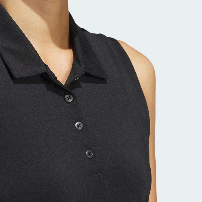 adidas Women's Ultimate365 Solid Poloshirt ärmellos schwarz (Damen)
