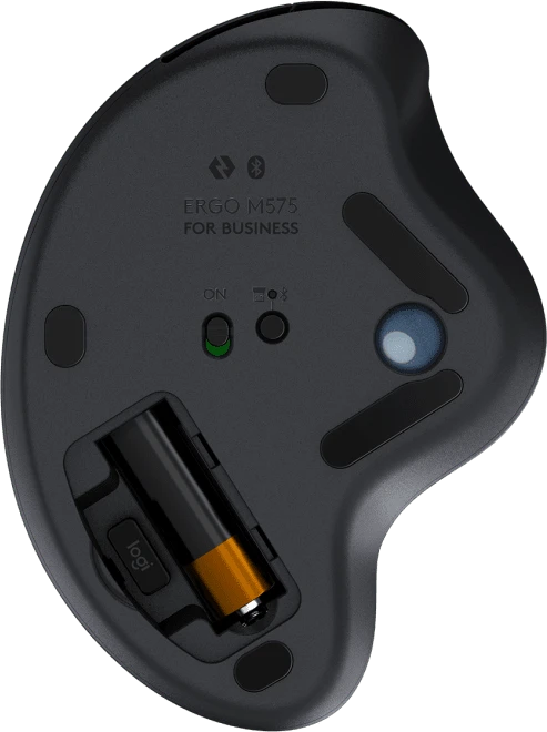 Logitech Ergo M575 Wireless Trackball for Business, schwarz, Logi Bolt, Bluetooth