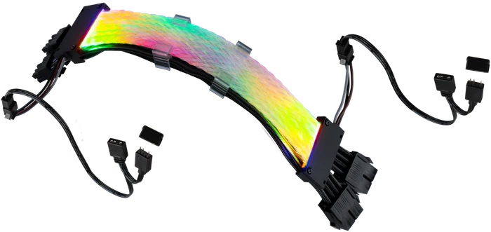 Gelid Solutions Astra, 6/8-Pin PCIe Verlängerungskabel, RGB beleuchtet, 30cm