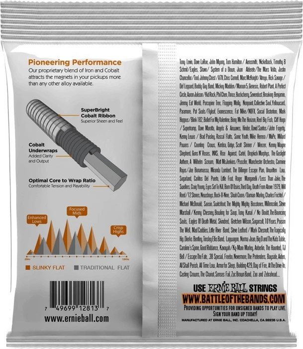 Ernie Ball Flatwound Hybrid Slinky