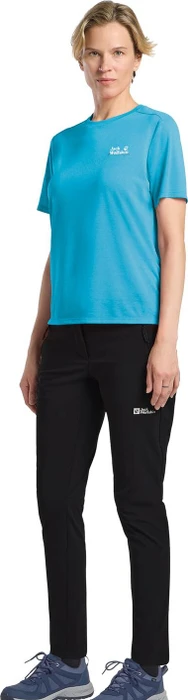 Jack Wolfskin Vonnan Graphic Funktionsshirt kurzarm outdoor empire blue (Damen)