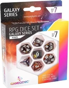 Gamegenic RPG Dice Set Galaxy Series mars, 7 Stück