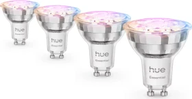 Philips Hue Essential White and Color Ambiance 345 GU10 4.7W, 4 Stück