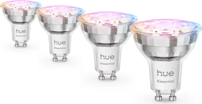 Philips Hue Essential White and Color Ambiance 345 GU10 4.7W, 4 Stück