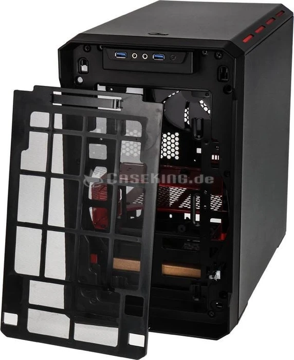 Phanteks Enthoo Evolv ITX Tempered Glass rot, Glasfenster, Mini-ITX