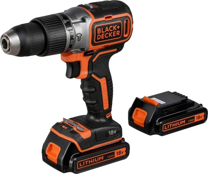 Black&Decker BL188KB Akku-Schlagbohrschrauber inkl. Koffer + 2 Akkus 1.5Ah