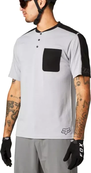 Fox Racing Ranger Drirelease Henley Trikot kurzarm steel grey (Herren)