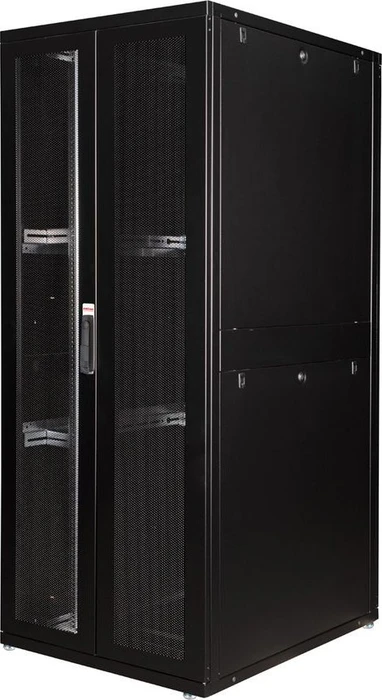 Roline / Secomp Pro Serie 19" Serverschrank 42HE, montiert, Gitternetztür, IP20, RAL 9005, 1000mm tief