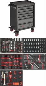 Vigor 1000 Werkzeugwagen bestückt inkl. 344-tlg. Zubehör