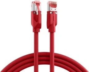 EFB Elektronik TM21 Leoni-Kerpen F6-90 S/F Patchkabel, Cat7/Cat6a, S/FTP, RJ-45/RJ-45, 3m, rot
