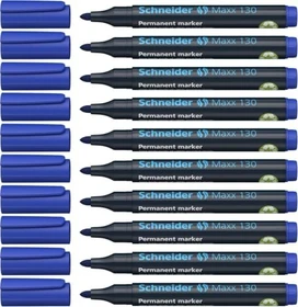 Schneider Maxx 130 Permanentmarker blau, 10er-Pack
