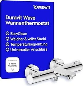 Duravit Wave Wannenthermostat Aufputz chrom
