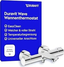 Duravit Wave Wannenthermostat Aufputz chrom