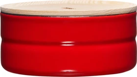 Riess Vorratsdose mit Eschenholzdeckel 720ml tomato