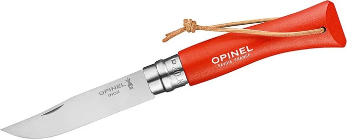 Opinel No. 7 Inox Taschenmesser baroudeur orange