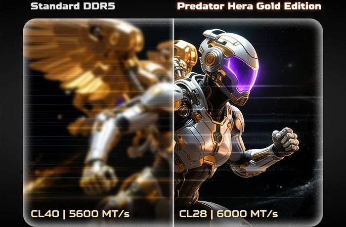 Acer Predator OC Lab Gold Edition Hera UDIMM 192GB Kit, DDR5-6000, CL28, 2RX8