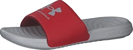 Under Armour Ansa Fixed Slides halo grey/red (Herren)