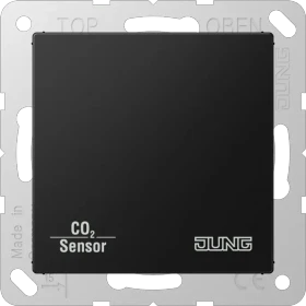 Jung KNX CO2-Sensor 2-fach Graphitschwarz matt, Multisensor (CO2 A 2178 BF SWM)
