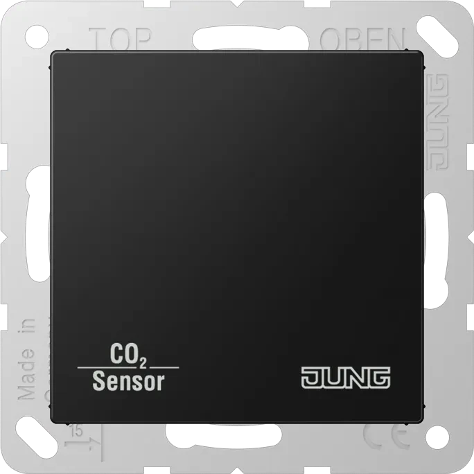 Jung KNX CO2-Sensor 2-fach Graphitschwarz matt, Multisensor