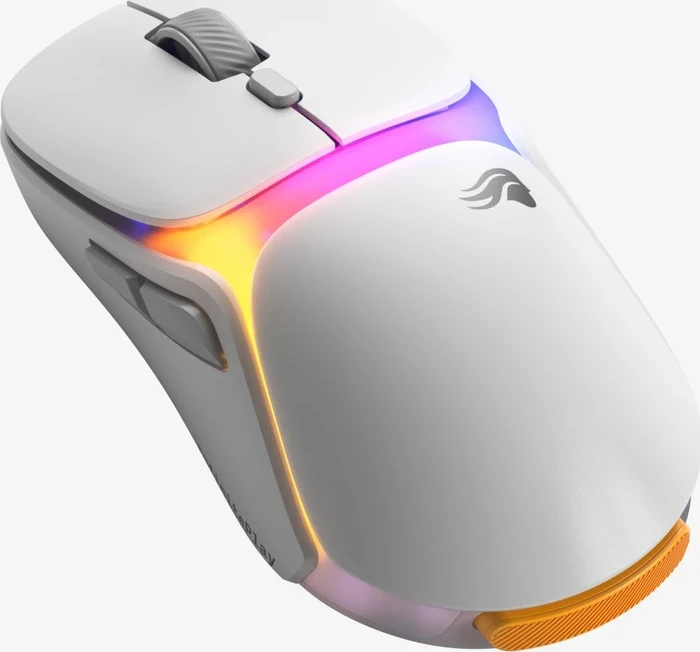 Glorious Model O3 8K Wireless mit Ladestation, weiß, USB/Bluetooth