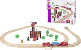 Eichhorn Bahn Feuerwehr Set, 33-tlg.