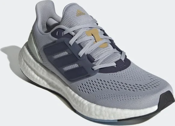 adidas Pureboost 22 halo silver/shadow navy/linen green (Herren)