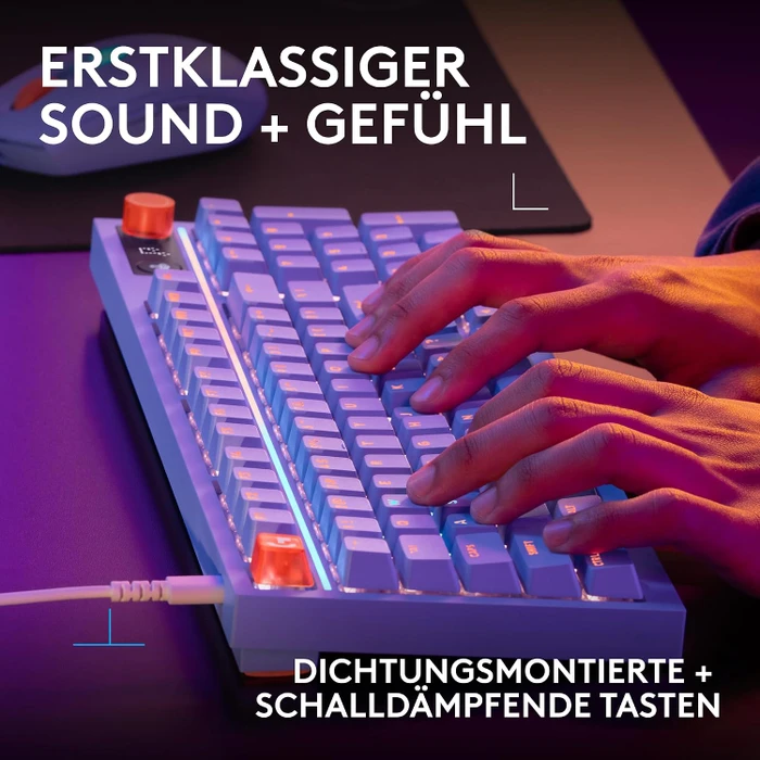 Logitech G316 X 98, Lilac, violett, Tactile Switch, USB, FR