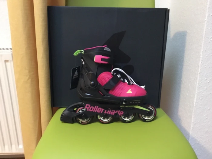Rollerblade Microblade Inline-Skate pink/light green (Junior)
