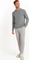 Falke Luxury Rundhals Pullover light greymel. (Herren) Vorschaubild