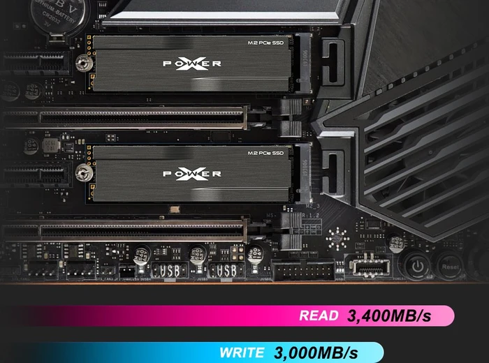 Silicon Power XD80 2TB, M.2 2280 / M-Key / PCIe 3.0 x4, Kühlkörper