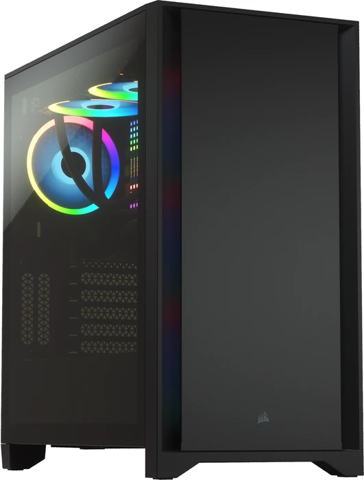 Corsair 4000D, schwarz, Glasfenster