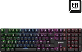 Sharkoon PureWriter RGB, Kailh Choc LOW PROFILE BLUE, USB, FR