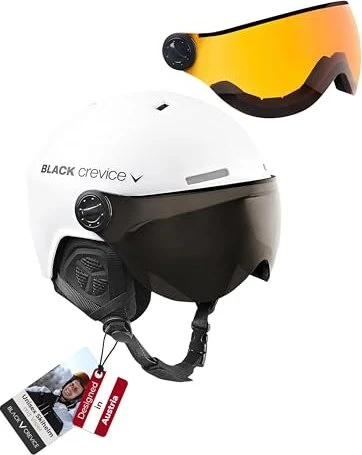 Black Crevice Arlberg Helm weiß