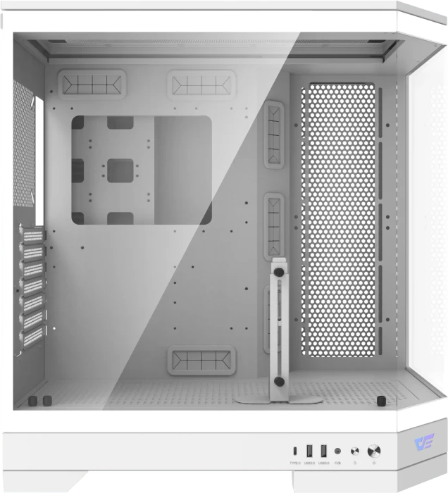 DarkFlash DQX90 White, Glasfenster