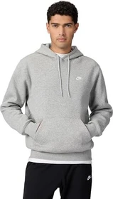 Nike Club Fleece Hoodie dark grey heather/light smoke grey/white (Herren)