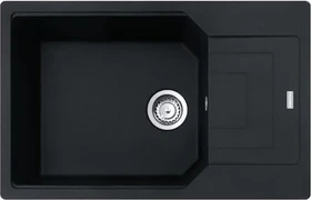Franke Urban UBG 611-78 XL Einbau Becken reversibel mit Ablauffernbedienung black matt