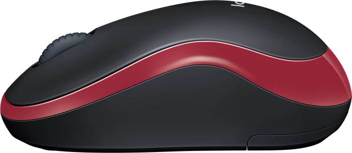 Logitech M185 Wireless Mouse schwarz/rot, USB