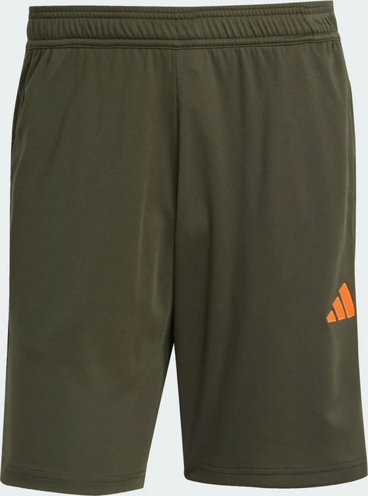 adidas Tiro 25 Essentials Trainingshose kurz night cargo/tent green/impact orange (Herren)