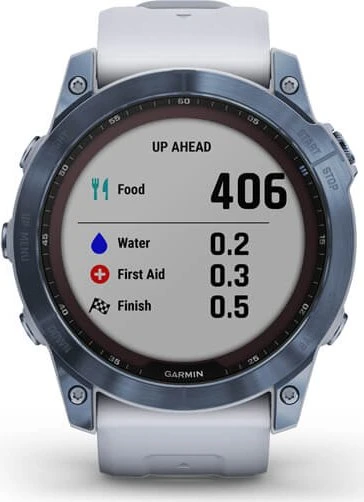 Garmin Fenix 7X Sapphire Solar blue dlc titan/whitestone