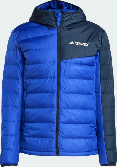 adidas Terrex Multi Light Hooded Daunen Jacke semi lucid blue/aurora ink (Herren)