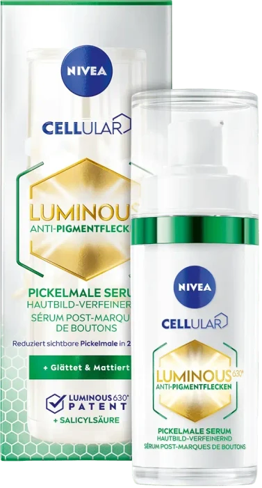 Nivea Cellular Luminous630 Anti-Pigmentflecken & Pickelmale Serum, 30ml