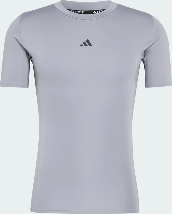adidas Techfit Training Kompressionsshirt kurzarm grau (Herren)
