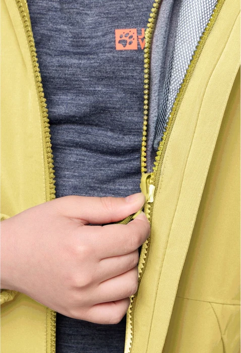 Jack Wolfskin Iceland 3in1 Funktionsjacke lemon ice (Junior)