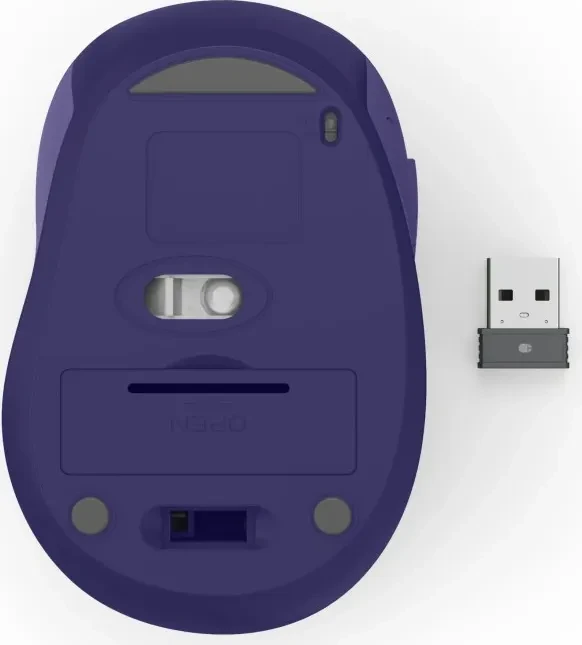 Hama WM-400 Silent Wireless 6-Button Mouse blau/violett, USB