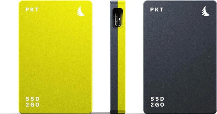 Angelbird SSD2go PKT MK3 portable SSD, schwarz/gelb, 2.5", 2TB, USB-C 3.2