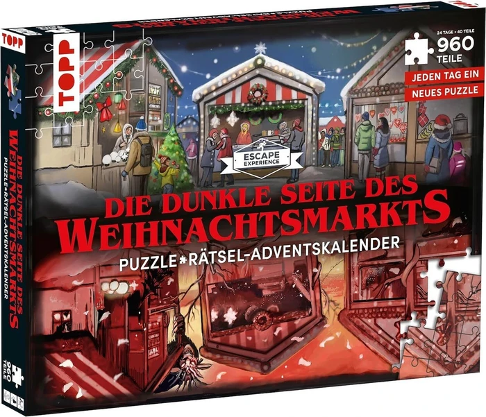 frechverlag Escape Experience Puzzle-Rätsel Adventskalender - Der geheimnisvolle Weihnachtsmarkt