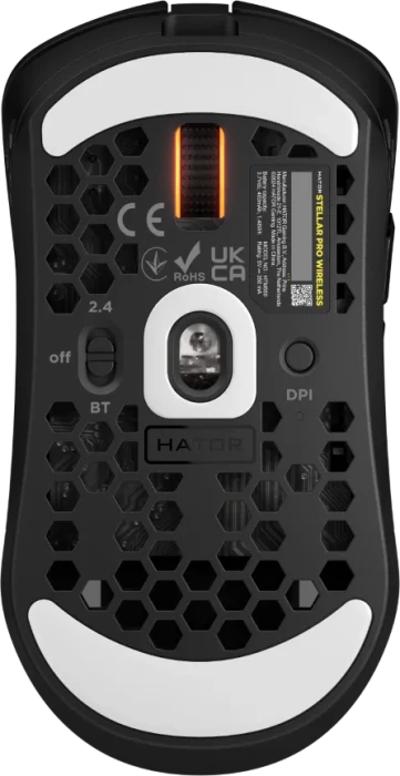 Hator Stellar Pro Wireless Gaming Mouse schwarz, USB/Bluetooth