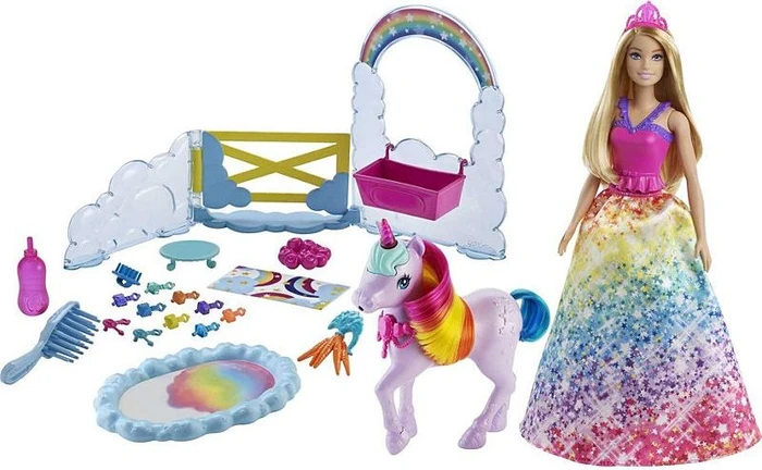 Mattel Barbie - Dreamtopia Dreamtopia Playset with Barbie, Pet Unicorn & Color Change Potty